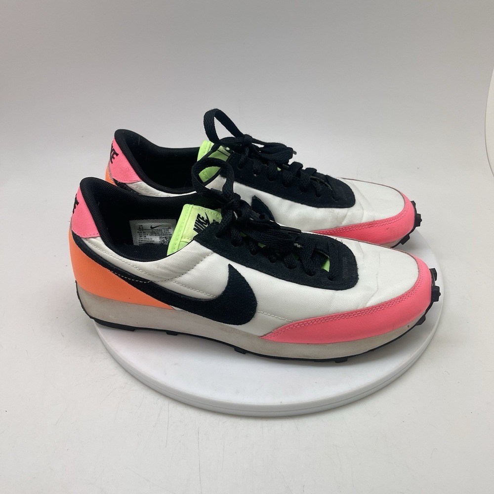 Nike Daybreak Shoes Women 8.5 Summit White Pink Neon Athletic Running Sneakers